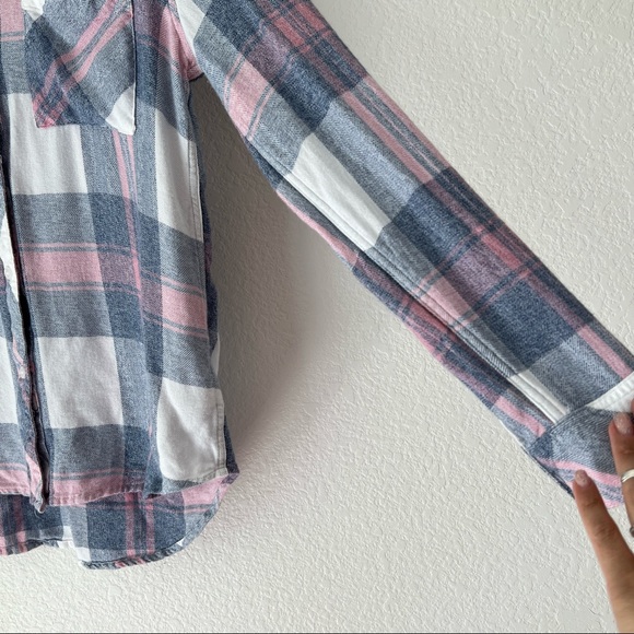 Rails Hunter Plaid Button Down In Mulberry Blue Size XS - Picture 8 of 16